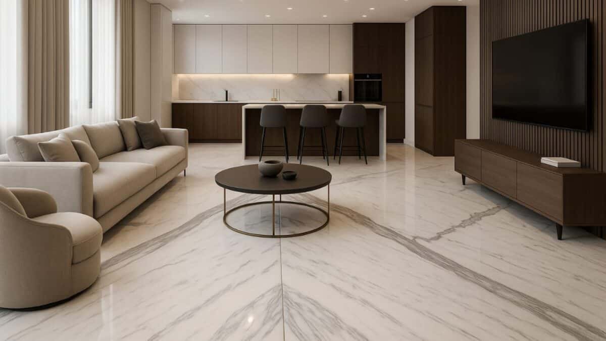 Statuario for Luxury Villa Flooring – The Infinity Marble