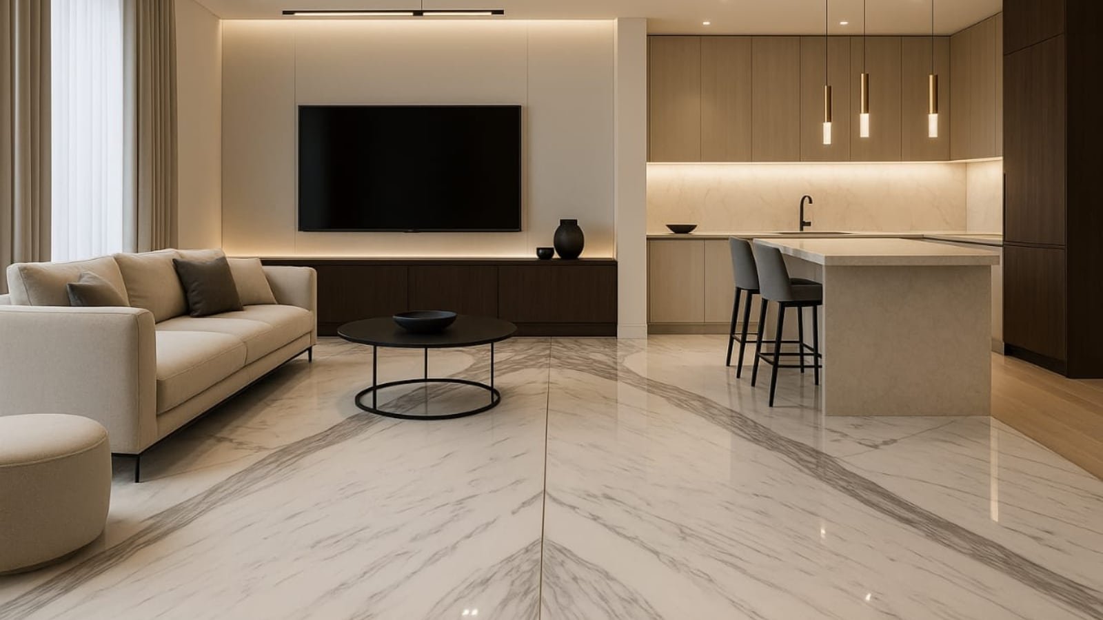 Best White Marble for Flooring, Walls, and Bathrooms Statuario Marble Flooring