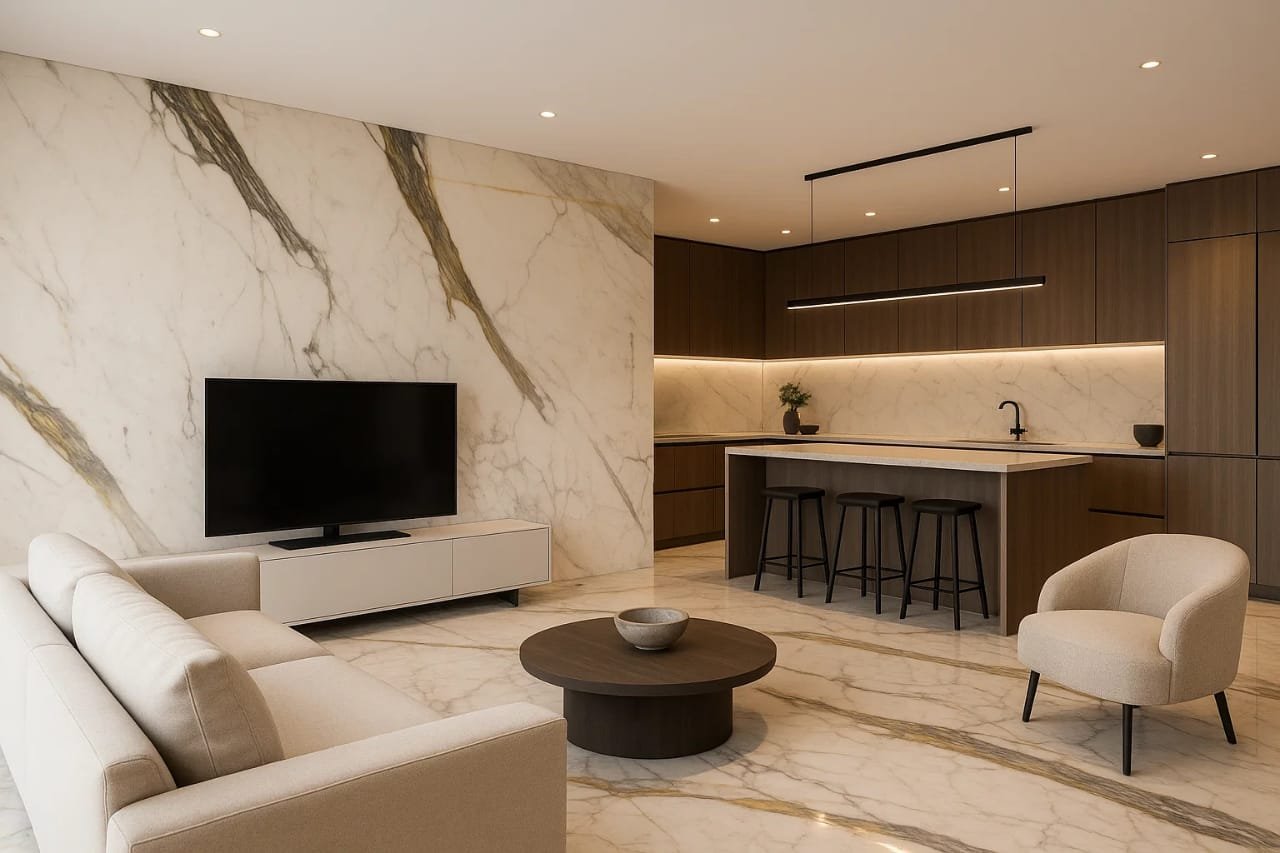 Top White Marble Flooring Options for Villas & Apartments