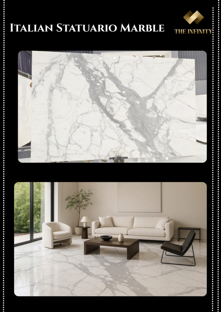 Why Statuario Marble Works Beautifully in Grand Indian Homes Why Statuario Marble Works Beautifully in Grand Indian Homes