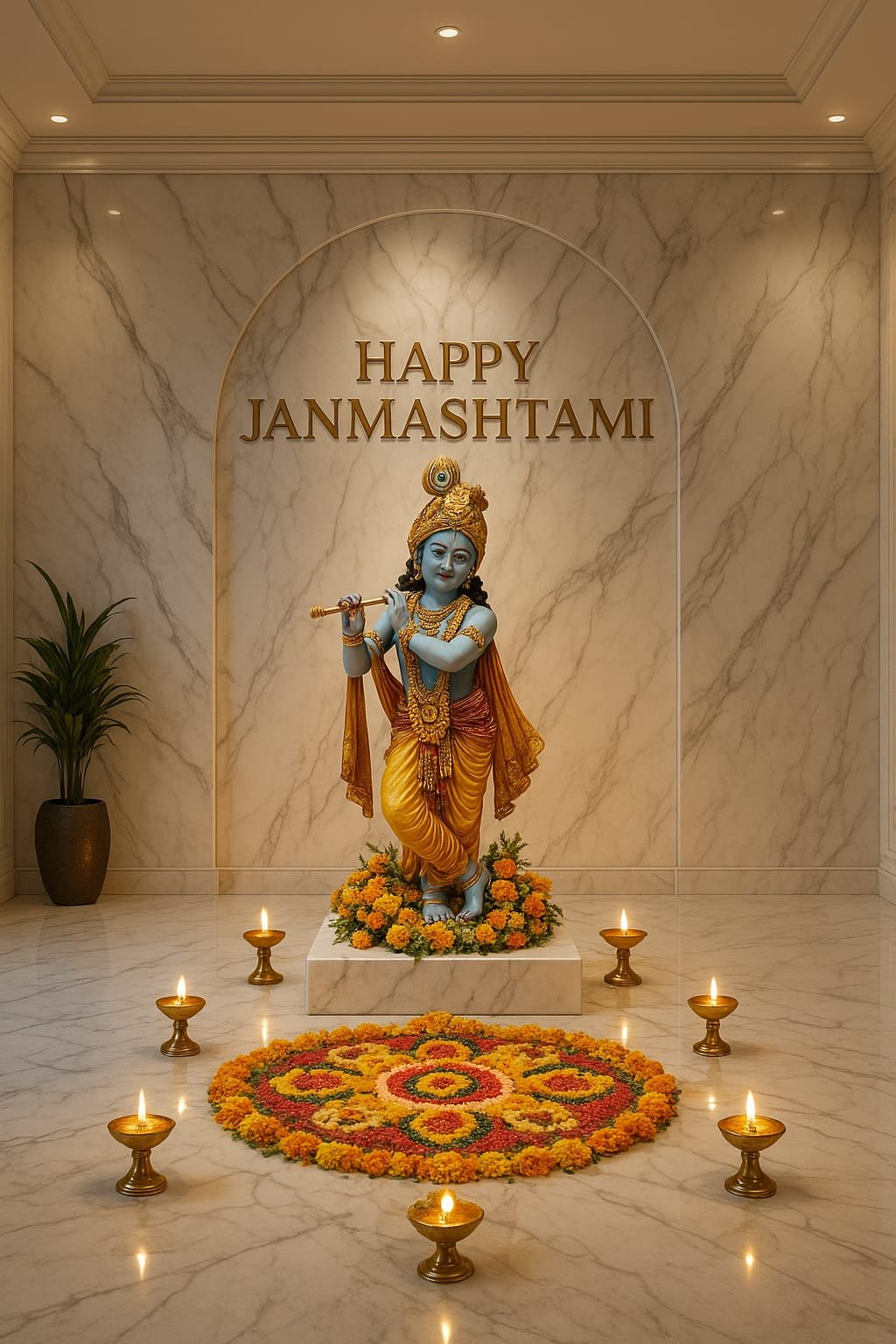 May the Blessings of Lord Krishna Fill Your Life with Joy, Love, and Peace Happy Janmashtami