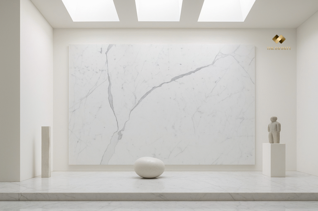 The Infinity Marble Polished Finish: Mirror-Brilliance for Luxury Homes, Villas & Hotels The Infinity Marble Polished Finish