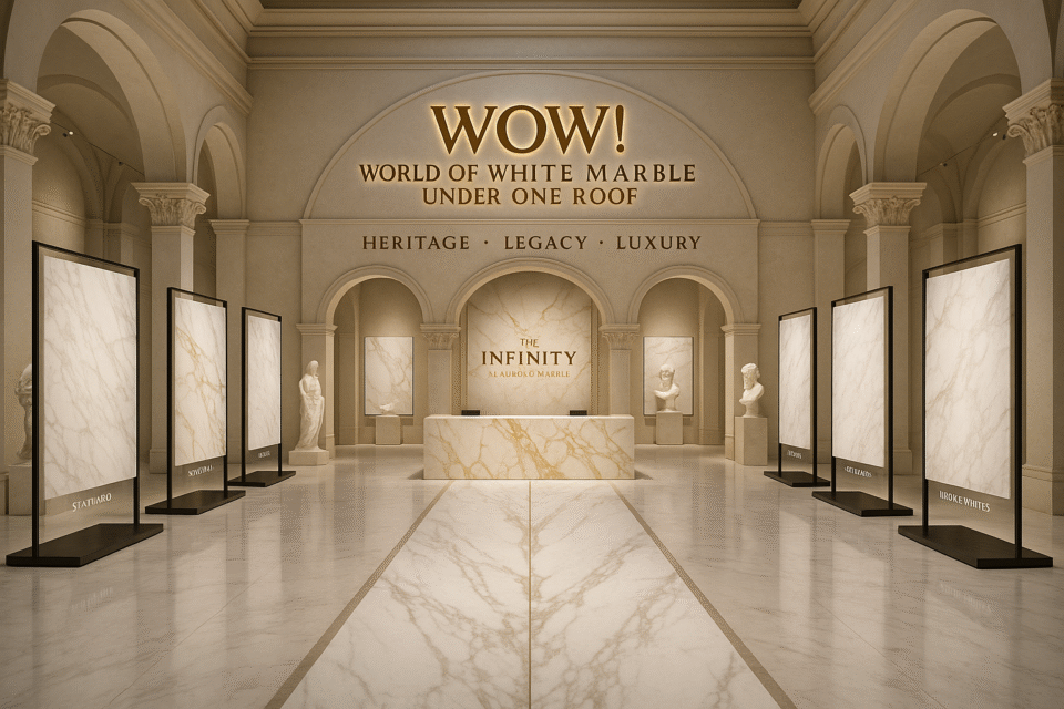 WOW! World of White Marble Under One Roof Heritage, Legacy & Luxury Under One Roof