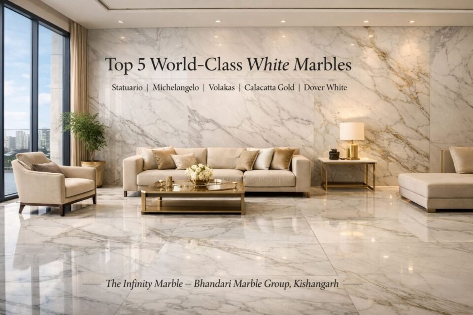 Top 5 World-Class White Marbles in Kishangarh | Infinity Marble