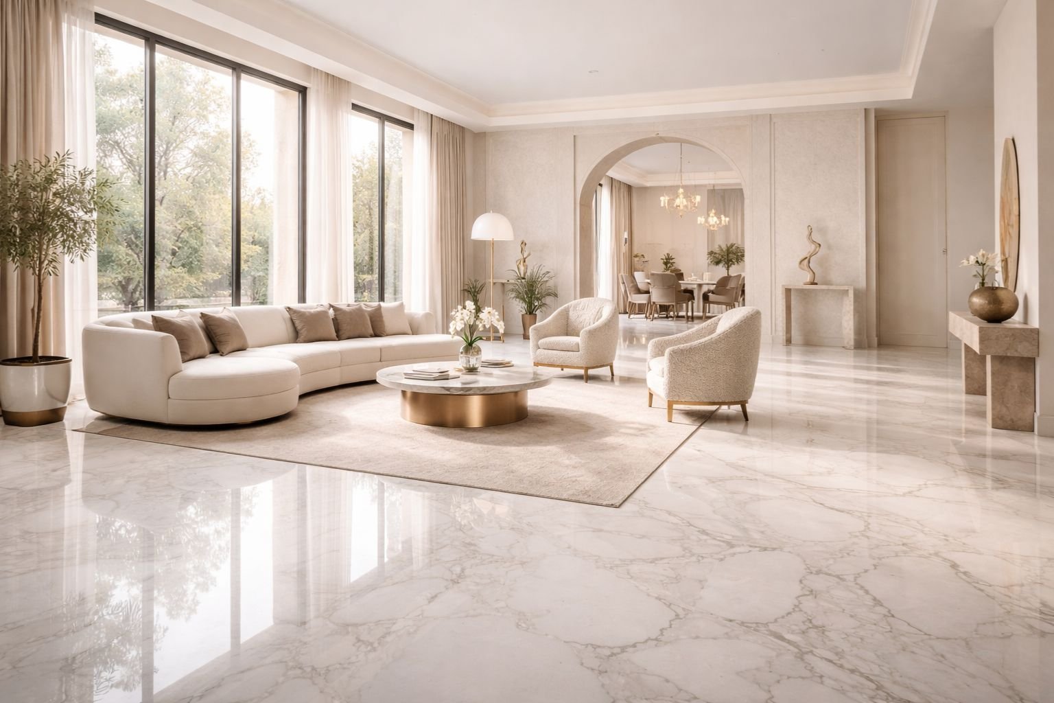 White Marble Flooring in Kishangarh | Italian Marble Supplier