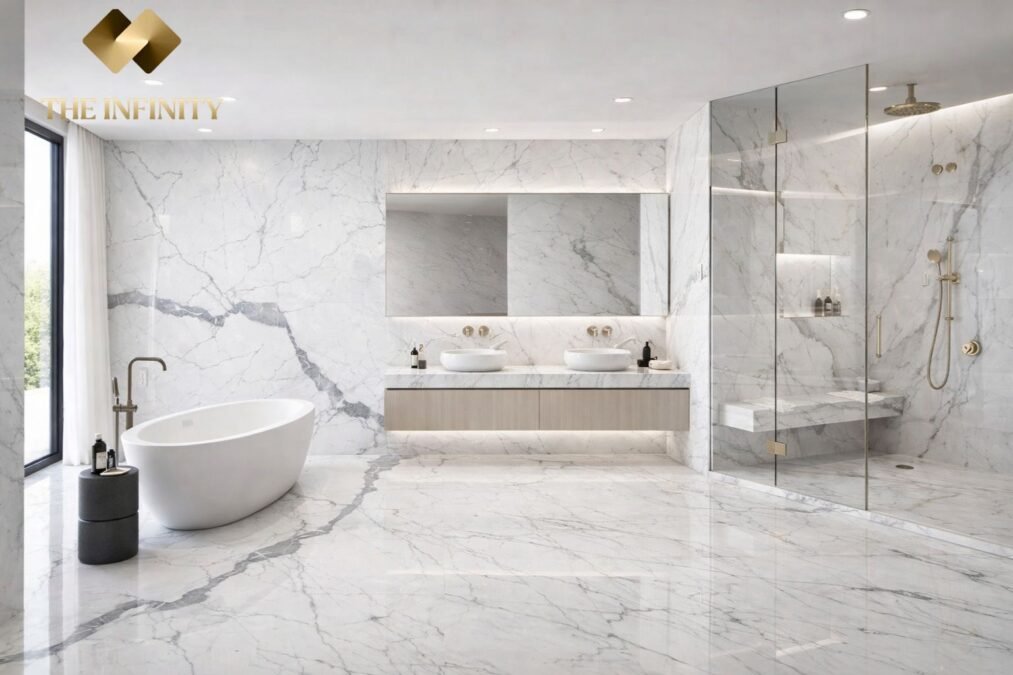 Best Marble for Bathroom Flooring & Walls 2026 | Infinity Marble