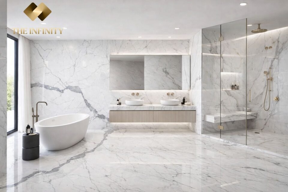 Best Marble for Bathroom Flooring & Walls 2026 | Infinity Marble