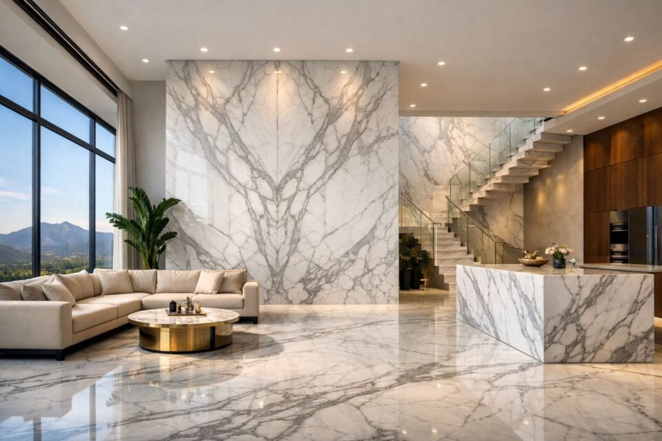 Statuario: Italy’s Most Premium White Stone for Luxury Interiors