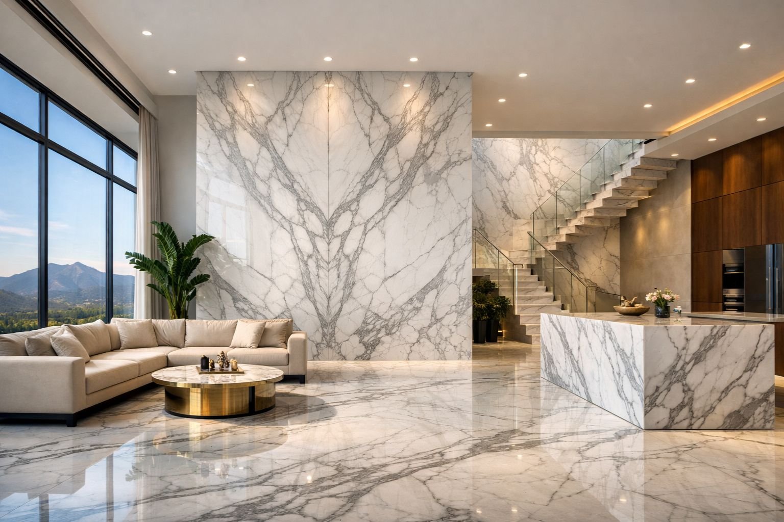 The Iconic Veining That Makes Statuario Famous Worldwide Statuario: Italy’s Most Premium White Stone for Luxury Interiors