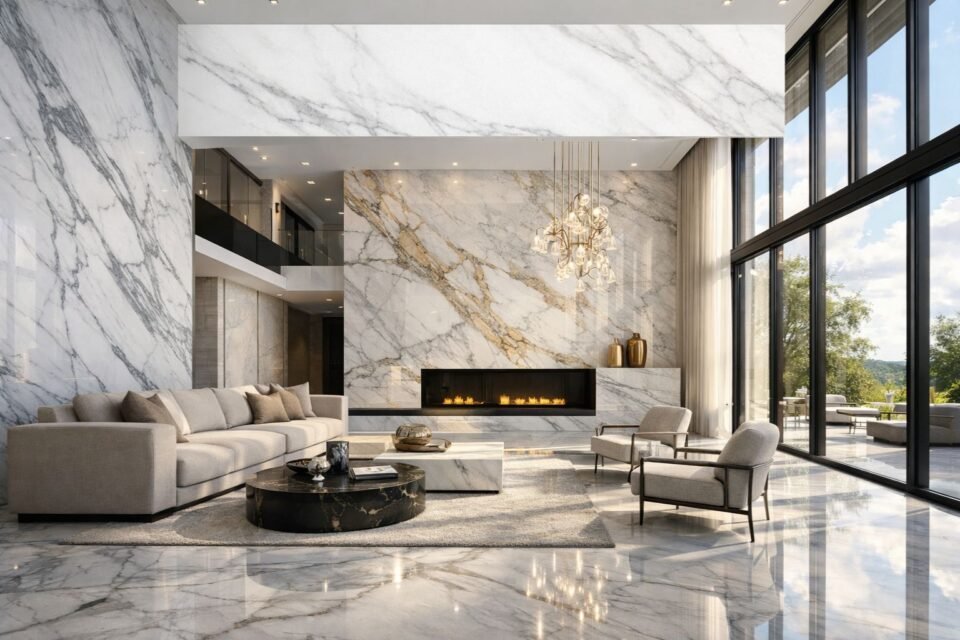 Marble for Luxury Homes: Flooring, Walls, and Bathroom Design Guide