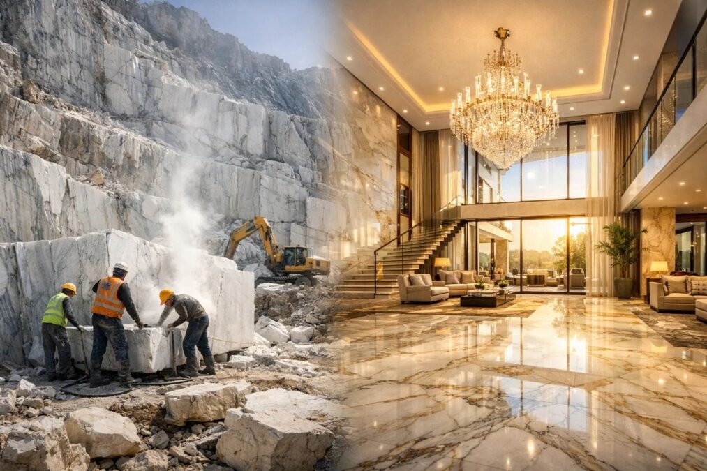 From Quarries to Villas: The Journey of Imported Marble