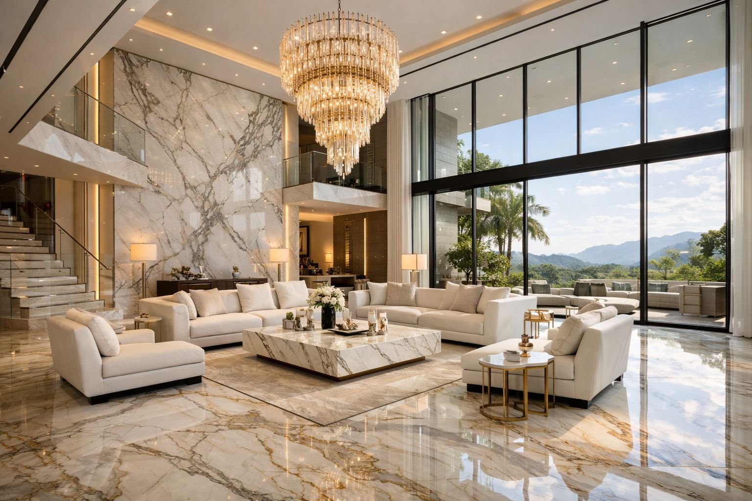 Premium White Marble for Elegant Living Spaces - The Infinity Marble