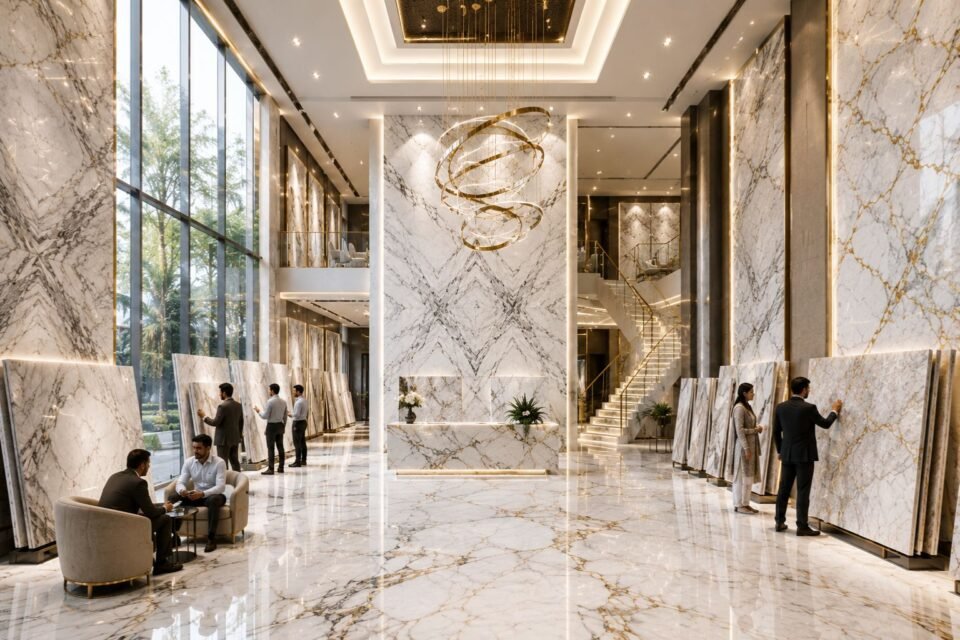 Kishangarh’s White Marble Showroom for Architects & Homeowners | The Infinity Marble