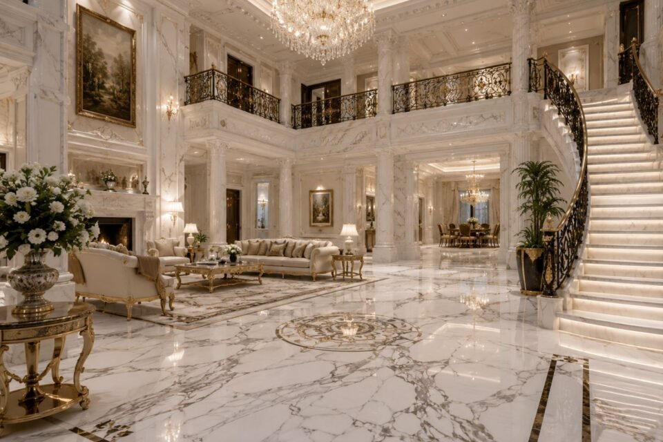 White Marble: The Timeless Choice for Elegant Luxury Bungalows