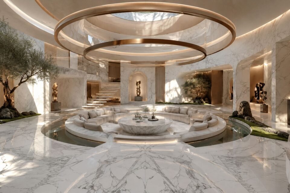 The Elegance Formula: White Marble, Natural Light, and Timeless Design