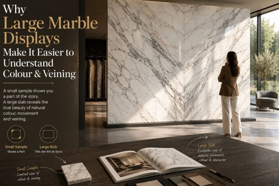 Why Large Marble Displays Make It Easier to Understand Colour and Veining