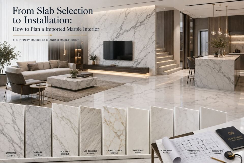 From Slab Selection to Installation: How to Plan an Imported Marble Interior
