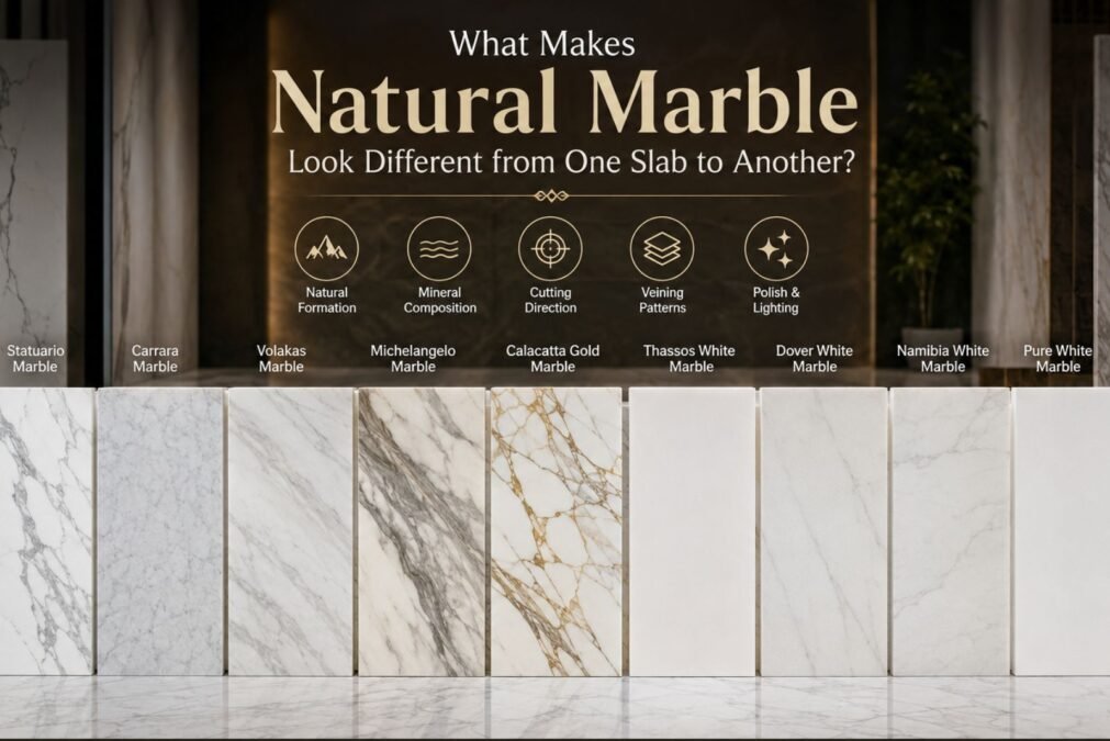 What Makes Natural Marble Look Different from One Slab to Another?