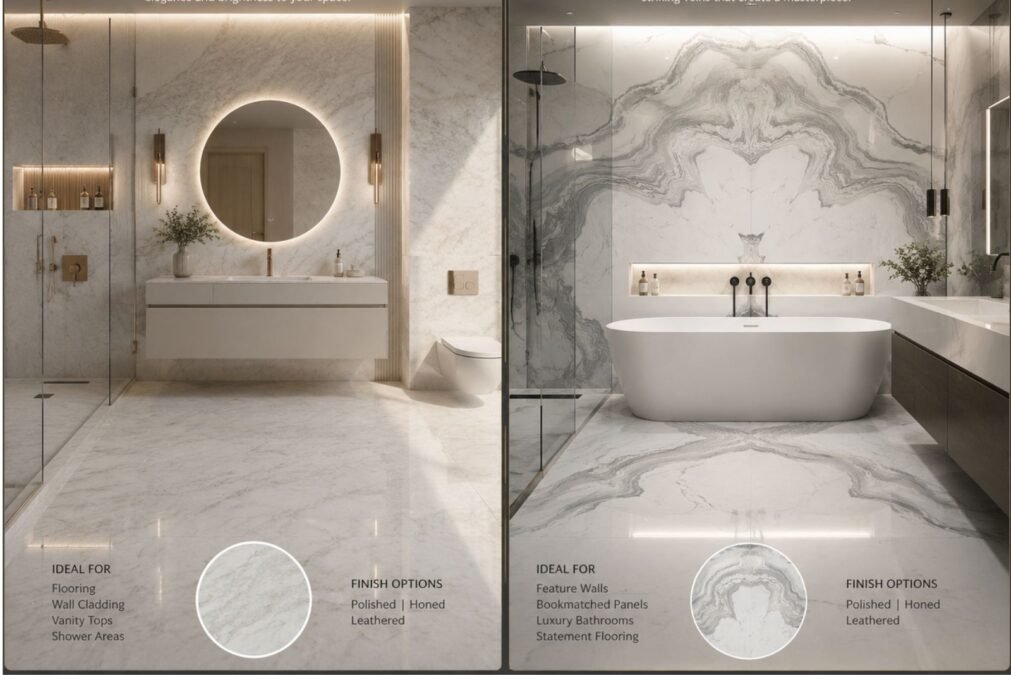 Which Marble Is Better for Apartment Bathrooms: Volakas or Michelangelo?