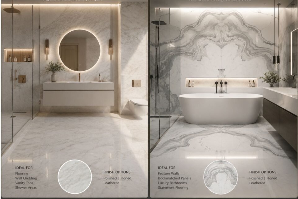 Which Marble Is Better for Apartment Bathrooms: Volakas or Michelangelo?