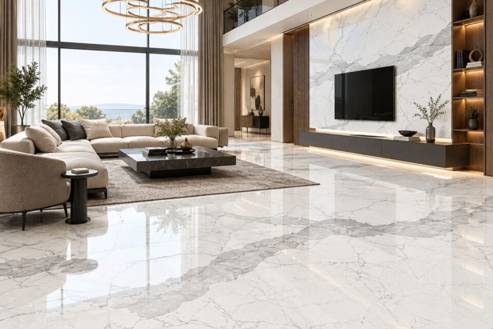 How Architects Select Statuario Marble for Luxury Living Rooms