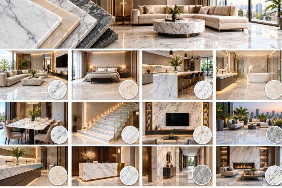 How to Choose Marble for a New Home: A Room-by-Room Buying Guide