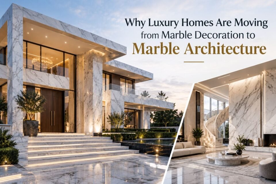 Why Luxury Homes Are Moving from Marble Decoration to Marble Architecture