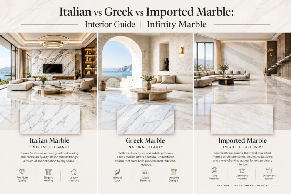 Italian vs Greek vs Imported Marble Interior Guide