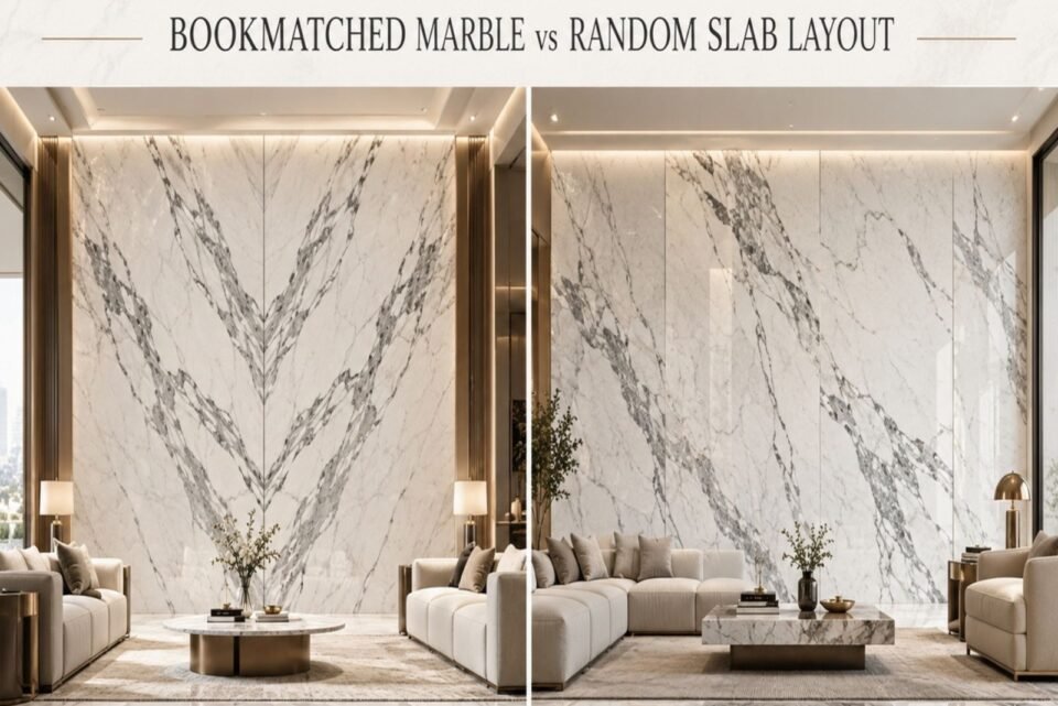 BOOKMATCHED MARBLE vs RANDOM SLAB LAYOUT