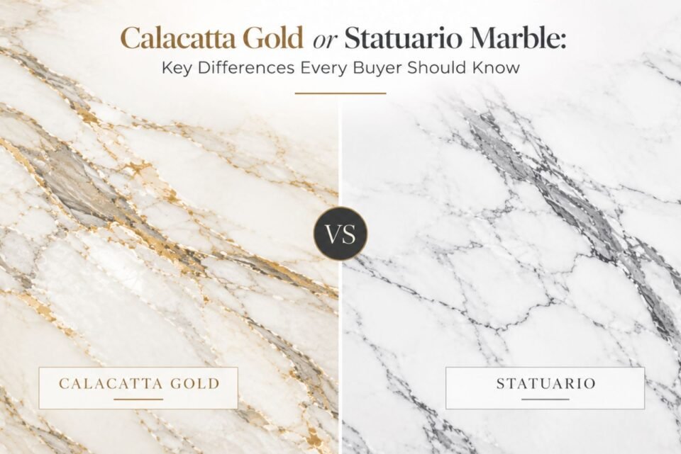 Calacatta Gold vs Statuario Marble Key Differences