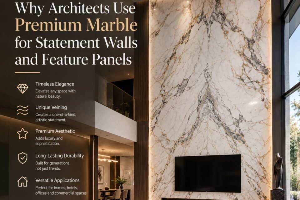 Why Architects Use Premium Marble for Statement Walls and Feature Panels
