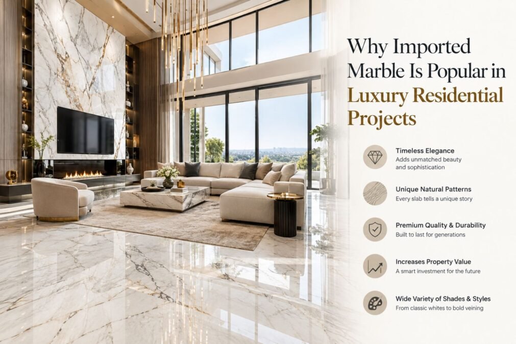 Why Imported Marble Is Popular in Luxury Residential Projects Why Imported Marble Is Popular in Luxury Residential Projects